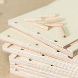 Wood Dowels Beech Wood Dowels Woodworking Supplies Drilling Dowels DIY - Wood color - Size 12-50mm