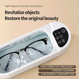 Eyewear Cleaner Jewelry Cleaner Watch Cleaner Sonic Vibration Cleaner USB - White - Size Eyewear Cleaner Jewelry Cleaner Watch Cleaner Sonic Vibration Cleaner USB In Australia - Darrahopens