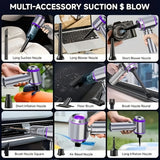 Portable Wireless Vacuum Cleaner 20000PA Vacuum 4-In-1 Vacuum Hand-Held - Purple - Size Brush - less motor with three - gear adjustment and power display