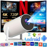 HY300 Pro HD Smart Projector Mini Projector Portable Projector 4K Projector - White - Size 01 In Australia - Darrahopens