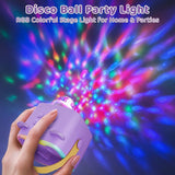 Mini Cat Ear Karaoke Machine Wireless Microphones USB Rechargeable RGB Party - Blue - Size 01
