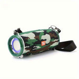 Portable Wireless Speaker Bluetooth Speaker Flashing LED Lights Party Speaker - Blue - Size 01 In Australia - Darrahopens