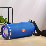Portable Wireless Speaker Bluetooth Speaker Flashing LED Lights Party Speaker - Blue - Size 01