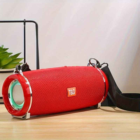 Portable Wireless Speaker Bluetooth Speaker Flashing LED Lights Party Speaker - Red - Size 01 In Australia - Darrahopens