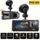 Dash Camera Car Camera Dual Lens Dash Cam 1080p Front Camera 720p Interior - Black - Size 01 In Australia - Darrahopens