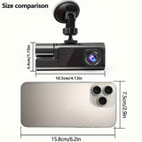 Dash Camera Car Camera Dual Lens Dash Cam 1080p Front Camera 720p Interior - Black - Size 01 In Australia - Darrahopens