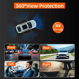 4-Camera Dash Cam 1080P Full-HD Dash Cam Car Dash Cam With 64GB Memory Card - Black - Size 01 In Australia - Darrahopens