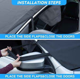 Windshield Cover 800D Oxford Fabric SUV Truck Cover Frost Resistant Waterproof - Black - Size 001 In Australia - Darrahopens