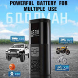 Black Portable Car Tire Inflator 150PSI Inflator Digital Tire Pressure Gauge LED In Australia - Darrahopens