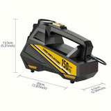 Black CaRSun Tire Inflator Portable Air Compressor LED Light Tire Inflator DC 12V In Australia - Darrahopens