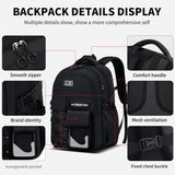 Teenager Backpack Safe Materials Backpack Multiple Compartments Backpack Ample - Blue - Size 47-34CM