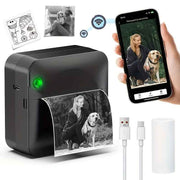 Portable Photo Printer Wireless Photo Printer Black And White Photo Printer - Black - Size 01 In Australia - Darrahopens