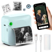 Portable Photo Printer Wireless Photo Printer Black And White Photo Printer - Blue - Size 01 In Australia - Darrahopens