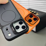transparent phone case, magnetic phone case, animated phone case, phone accessories, phone protection, Australia phone case - Orange - Size iPhone17promax In Australia - Darrahopens