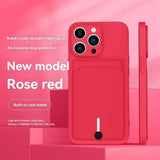 iPhone card holder case, built-in wallet phone case, midnight black phone case, drop protection case, iPhone wallet case Australia, Rubik's cube design case - Red - Size iPhone 16 Pro Max In Australia - Darrahopens