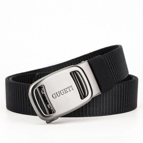 men's belt, outdoor sports belt, canvas belt, alloy automatic buckle, men's accessory, Australian belt, automatic belt men, casual belt, durable belt, travel belt - Black - Size 130cm-51.1in In Australia - Darrahopens