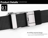 men's belt, outdoor sports belt, canvas belt, alloy automatic buckle, men's accessory, Australian belt, automatic belt men, casual belt, durable belt, travel belt - Khaki - Size 120cm-47.2in In Australia - Darrahopens