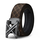 men's belt, genuine leather belt, alloy buckle belt, all-matching belt, premium men's accessories, Australian men's fashion, casual belt, formal belt, leather accessories - Grey khaki - Size 120cm-47.2in In Australia - Darrahopens