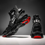 Men'S Casual Shoes Blade Style Shoes Breathable Sports Shoes Shock Absorbing - Red - Size 41