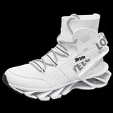Men'S Casual Shoes Blade Style Shoes Breathable Sports Shoes Shock Absorbing - White - Size 41
