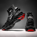 Men'S Casual Shoes Blade Style Shoes Breathable Sports Shoes Shock Absorbing - White - Size 41