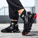 Men'S Casual Shoes Blade Style Shoes Breathable Sports Shoes Shock Absorbing - White - Size 43 In Australia - Darrahopens