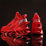 Men'S Casual Shoes Blade Style Shoes Breathable Sports Shoes Shock Absorbing - White - Size 43