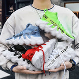 Men'S Casual Sneakers Trendy Shoes Men'S Footwear Comfortable Sneakers Stylish - Red - Size 42