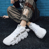 Men'S Casual Sneakers Trendy Shoes Men'S Footwear Comfortable Sneakers Stylish - White - Size 42