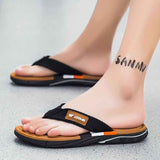 Men'S Flip-Flops Summer Sandals Thick-Soled Anti-Slip Anti-Odor Wear-Resistant - White - Size 41 In Australia - Darrahopens
