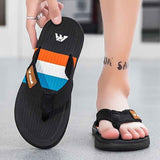 Men'S Flip-Flops Summer Sandals Thick-Soled Anti-Slip Anti-Odor Wear-Resistant - White - Size 43 In Australia - Darrahopens