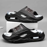 Men'S Slippers EVA Slippers Indoor Outdoor Slippers Beach Slippers Shower - Black - Size 37 In Australia - Darrahopens