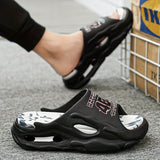 Men'S Slippers EVA Slippers Indoor Outdoor Slippers Beach Slippers Shower - Black - Size 38