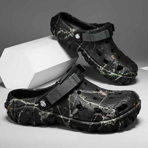 Men'S Summer Mules Beach Shoes Thick-Soled Mules EVA Shoes Anti-Slip Shoes - Black - Size 41 In Australia - Darrahopens