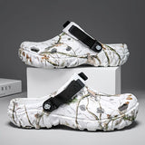 Men'S Summer Mules Beach Shoes Thick-Soled Mules EVA Shoes Anti-Slip Shoes - Khaki - Size 43