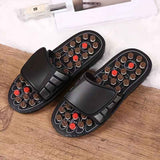 Men'S Slippers Acupressure Slippers Foot Massage Foot Pain Relief Open Toe - Black - Size 42 In Australia - Darrahopens