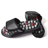 Japanese Acupressure Slippers Rotating Massage Slippers Reflexology Slippers - Black - Size 38 In Australia - Darrahopens