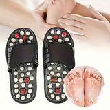 Japanese Acupressure Slippers Rotating Massage Slippers Reflexology Slippers - Black - Size 44 In Australia - Darrahopens