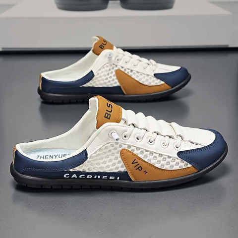 Men'S Casual Shoes Slip-On Shoes Semi-Slippers Anti-Slip Shoes Wear-Resistant - Beige - Size 40 In Australia - Darrahopens