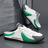 Men'S Casual Shoes Slip-On Shoes Semi-Slippers Anti-Slip Shoes Wear-Resistant - Beige - Size 46