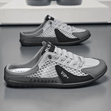 Men'S Casual Shoes Slip-On Shoes Semi-Slippers Anti-Slip Shoes Wear-Resistant - Green - Size 41