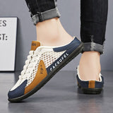 Men'S Casual Shoes Slip-On Shoes Semi-Slippers Anti-Slip Shoes Wear-Resistant - Gray - Size 41