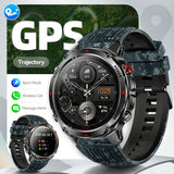 Men'S Outdoor Smart Watch GPS Sports Watch Water-Resistant Smart Watch Wireless - Black orange - Size 01