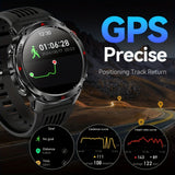 Men'S Outdoor Smart Watch GPS Sports Watch Water-Resistant Smart Watch Wireless - Black orange - Size 01