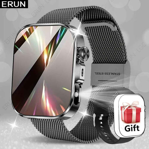Unisex Smart Watch Stainless Steel Strap Fitness Tracker Call Reminder Message - Black - Size 01 In Australia - Darrahopens