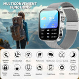 Unisex Smart Watch Stainless Steel Strap Fitness Tracker Call Reminder Message - Gold - Size 01 In Australia - Darrahopens