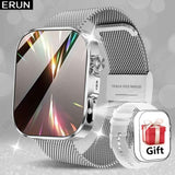 Unisex Smart Watch Stainless Steel Strap Fitness Tracker Call Reminder Message - Silver - Size 01 In Australia - Darrahopens