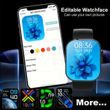 Unisex Smart Watch Stainless Steel Strap Fitness Tracker Call Reminder Message - Silver - Size 01