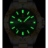 Men'S Watch Stainless Steel Watch Blue Dial Watch Water-Resistant Watch - 959 Gold, Silver, Green - Size 01 In Australia - Darrahopens