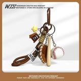 Miu-Style Baseball-Themed Couple Bag & Key Chain - baseball - Size 1